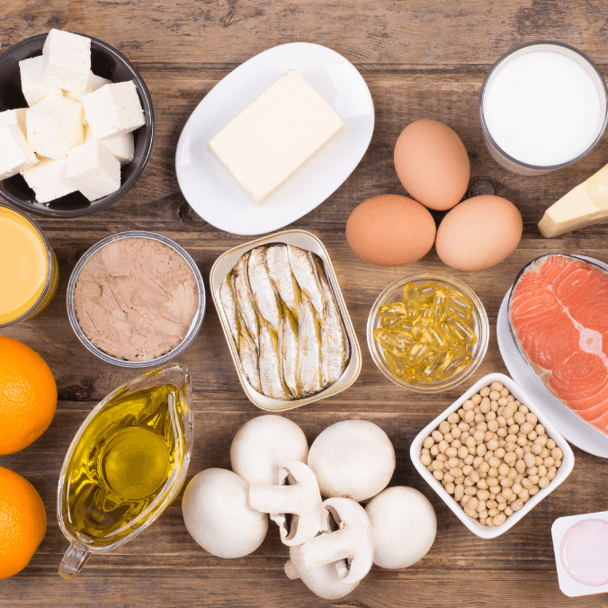 image of the best foods containing vitamin d