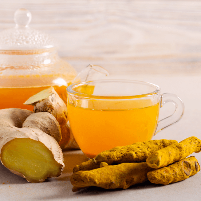 Ginger and Turmeric help in reducing inflammation